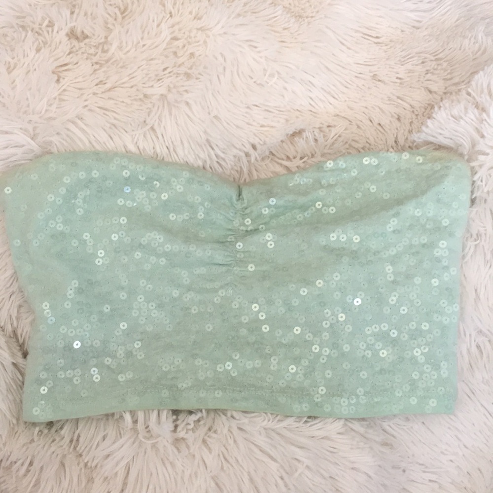 Sequined Crop Top